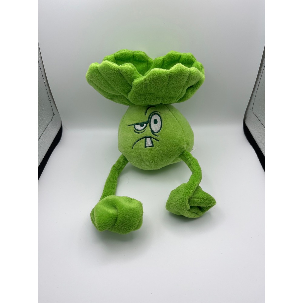 Plants vs Zombies Bonk Choy Plush Green Stuffed Toy Electronic Arts 2014 PvZ